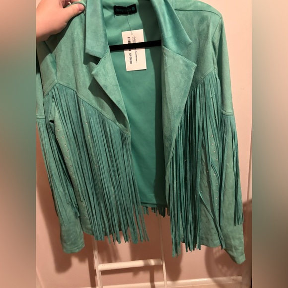 Scully Turquoise Fringe Jacket - Picture 6 of 6